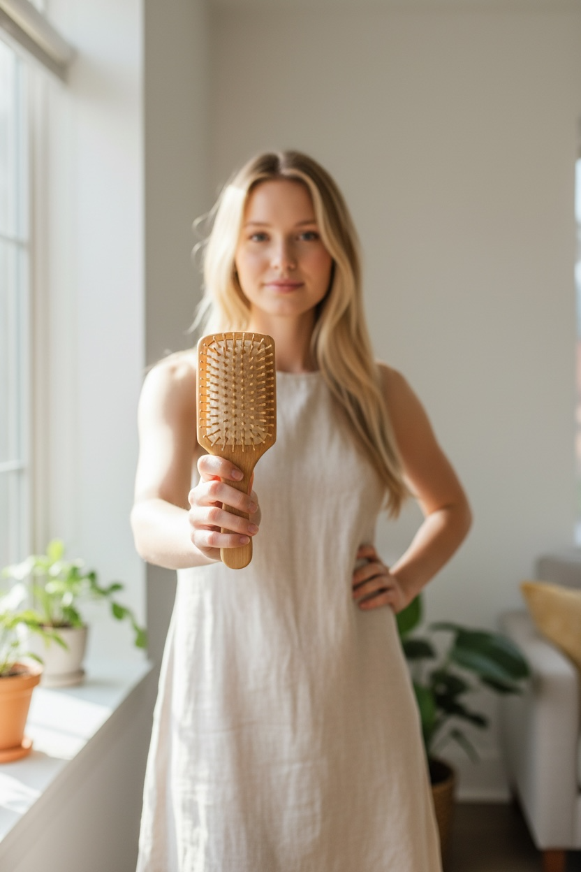 Custom Paddle Brush {promotes blood circulation}